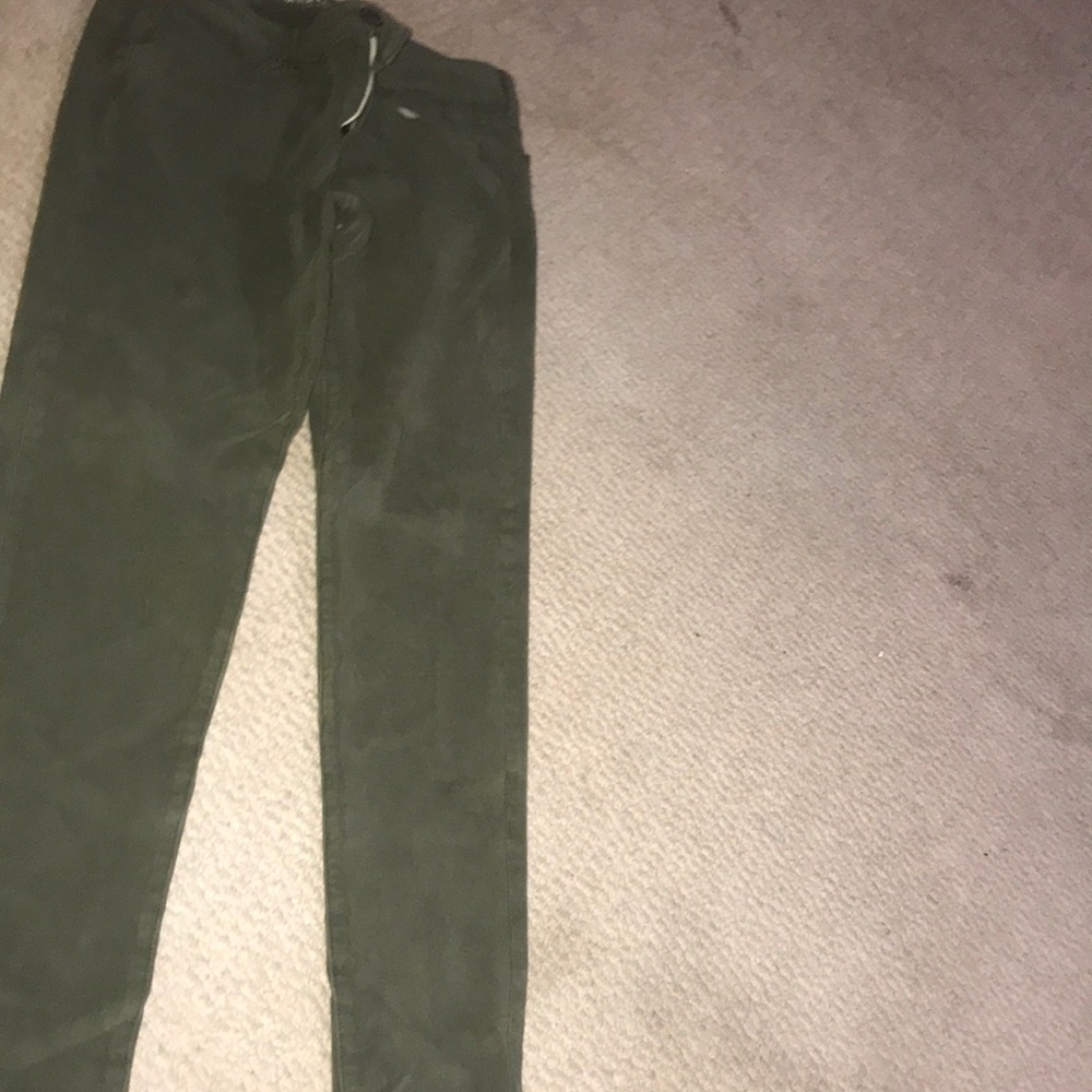 AE green skinny jeans